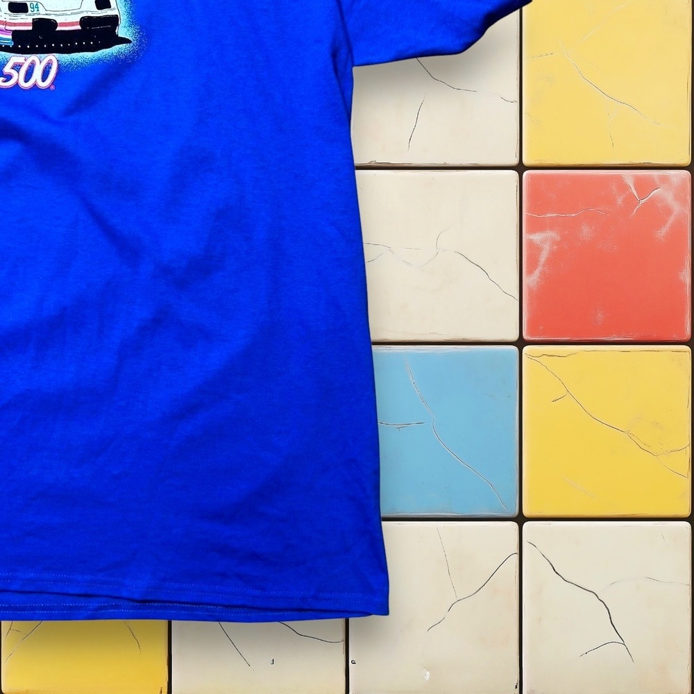 Vintage‎ Y2K NASCAR Daytona 500 Racing T-Shirt Blue Race Car Graphic Men's 3XL - Picture 4 of 6